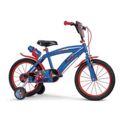 Bērnu velosipēds Toimsa Spiderman Huffy, 16", zils цена и информация | Велосипеды | 220.lv