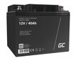 Green Cell AGM VRLA 12V 40AH bez apkopes akumulators pļāvējam, motorolleram, laivai, ratiņkrēslam cena un informācija | Akumulatori | 220.lv