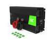 Green Cell jaudas invertors 24 V līdz 230 V 1500W/3000W Pure Sine Wave cena un informācija | Elektrības ģeneratori | 220.lv