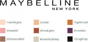 Тени для глаз Color Sensational Maybelline (10 г): Цвет - 55 - rockstar цена и информация | Тушь, средства для роста ресниц, тени для век, карандаши для глаз | 220.lv