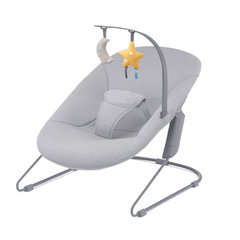 Детская кроватка Kinderkraft Calmee, Grey цена и информация | Шезлонги и качели | 220.lv