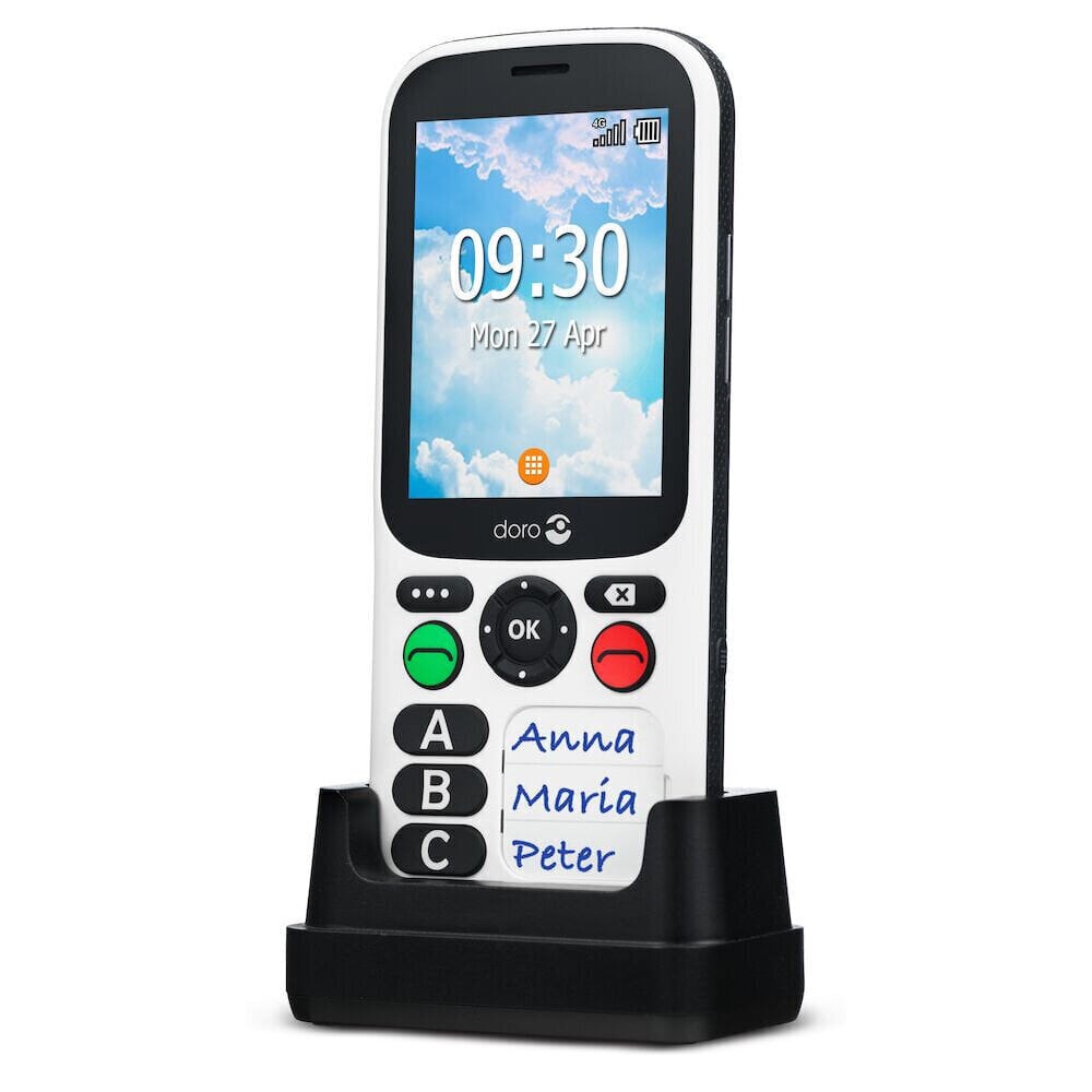 Doro 780X 2,8" 512 MB 4GB White/Black цена и информация | Mobilie telefoni | 220.lv