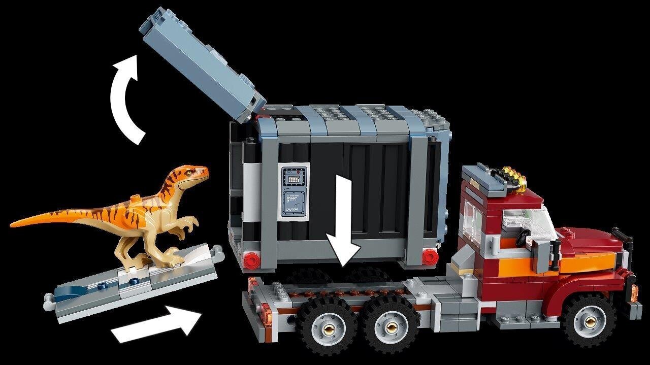 76948 LEGO® Jurassic World Tiranozaura un atrociraptora izlaušanās cena un informācija | Konstruktori | 220.lv