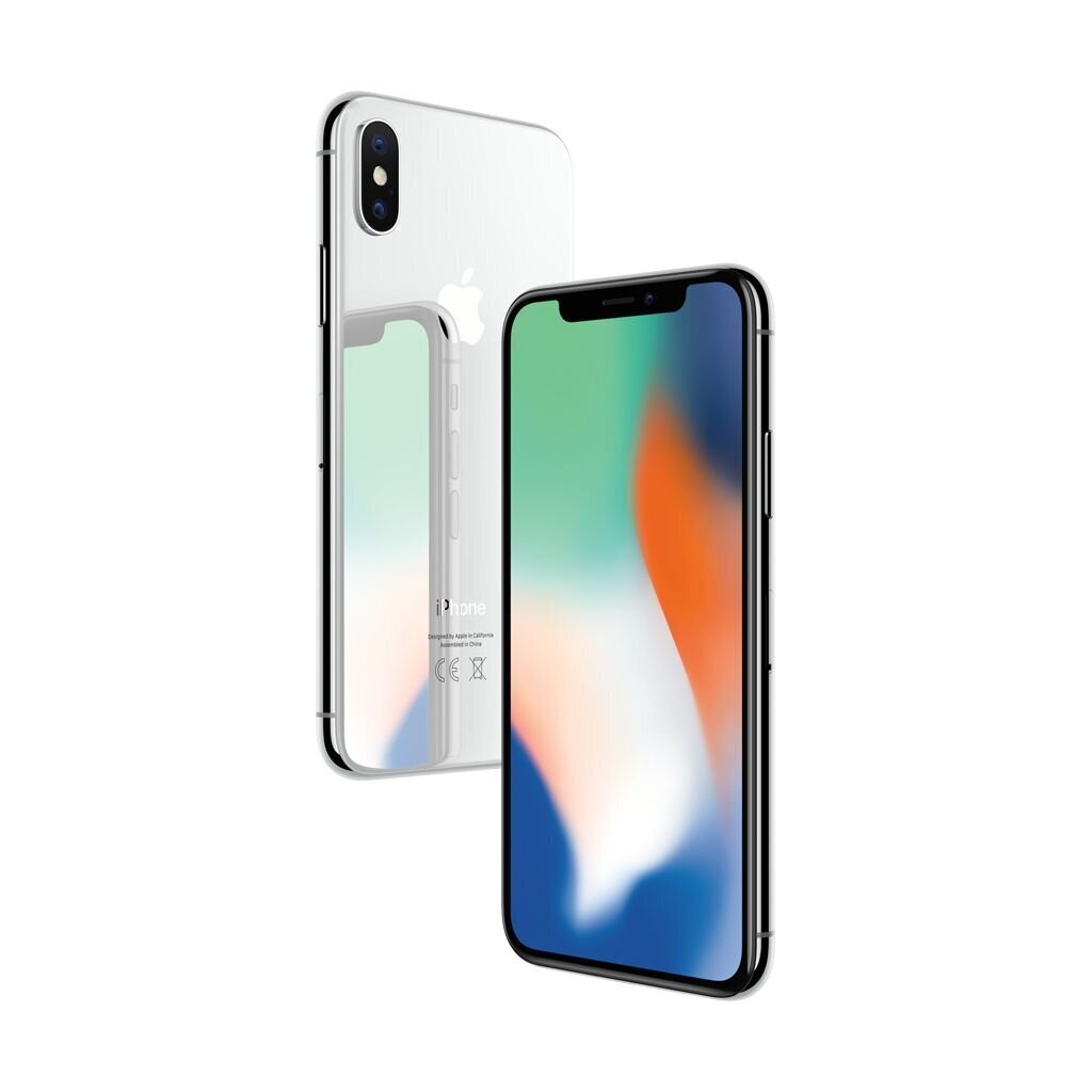 iPhone X 64GB Silver (lietots, stāvoklis A) cena un informācija | Mobilie telefoni | 220.lv