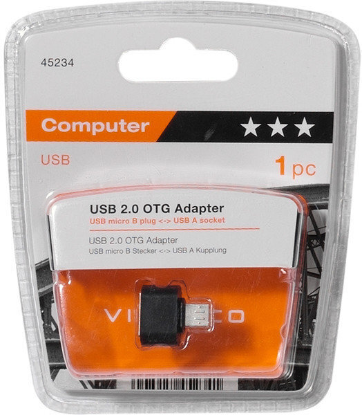 Adapteris VIVANCO USB micro B - USB A цена и информация | Adapteri un USB centrmezgli | 220.lv