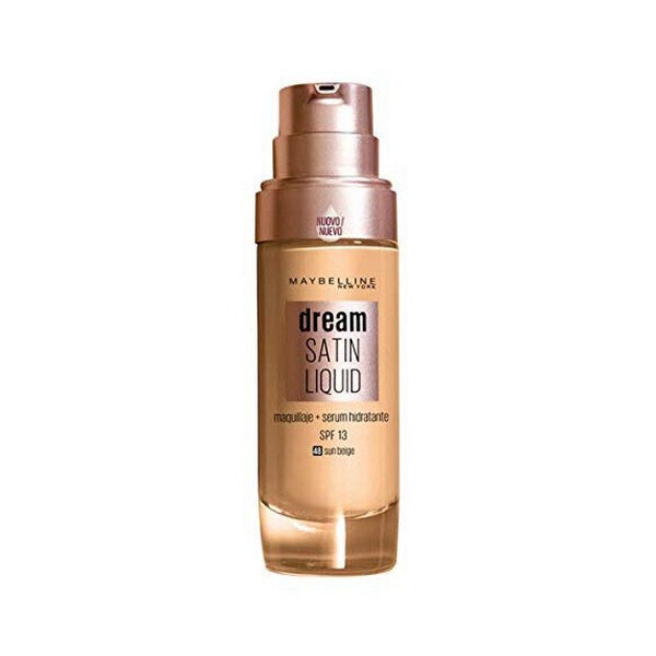 Šķidrā Grima Bāze Dream Satin Liquid Maybelline (30 ml): Krāsa - 45 - Honey цена и информация | Grima bāzes, tonālie krēmi, pūderi | 220.lv