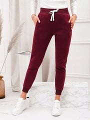 женские штаны Edoti 070PLR бордовый цена и информация | Женские брюки | 220.lv