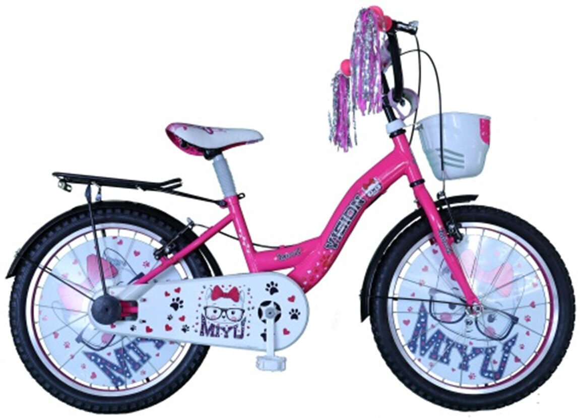 Bērnu velosipēds Vision Miyu, 20”, rozā/balts цена и информация | Velosipēdi | 220.lv