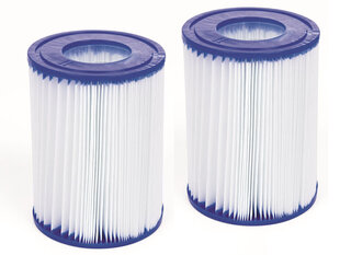 Nomaināmas ūdens filtru patronas II tipa sūknim Bestway 2 gab. cena un informācija | Baseina filtri | 220.lv