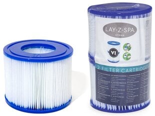 Bestway "Lay-Z-Spa" sūkņa filtrs, VI tipa cena un informācija | Baseinu piederumi | 220.lv