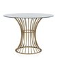 Pusdienu galds CosmoLiving by Cosmopolitan Westwood, caurspīdīgs/zelta cena un informācija | Virtuves galdi, ēdamgaldi | 220.lv
