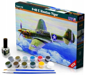 Modelis Ar Krāsu P-40 E Aleut Mērogā 1:72 cena un informācija | Modelēšanas un zīmēšanas piederumi | 220.lv