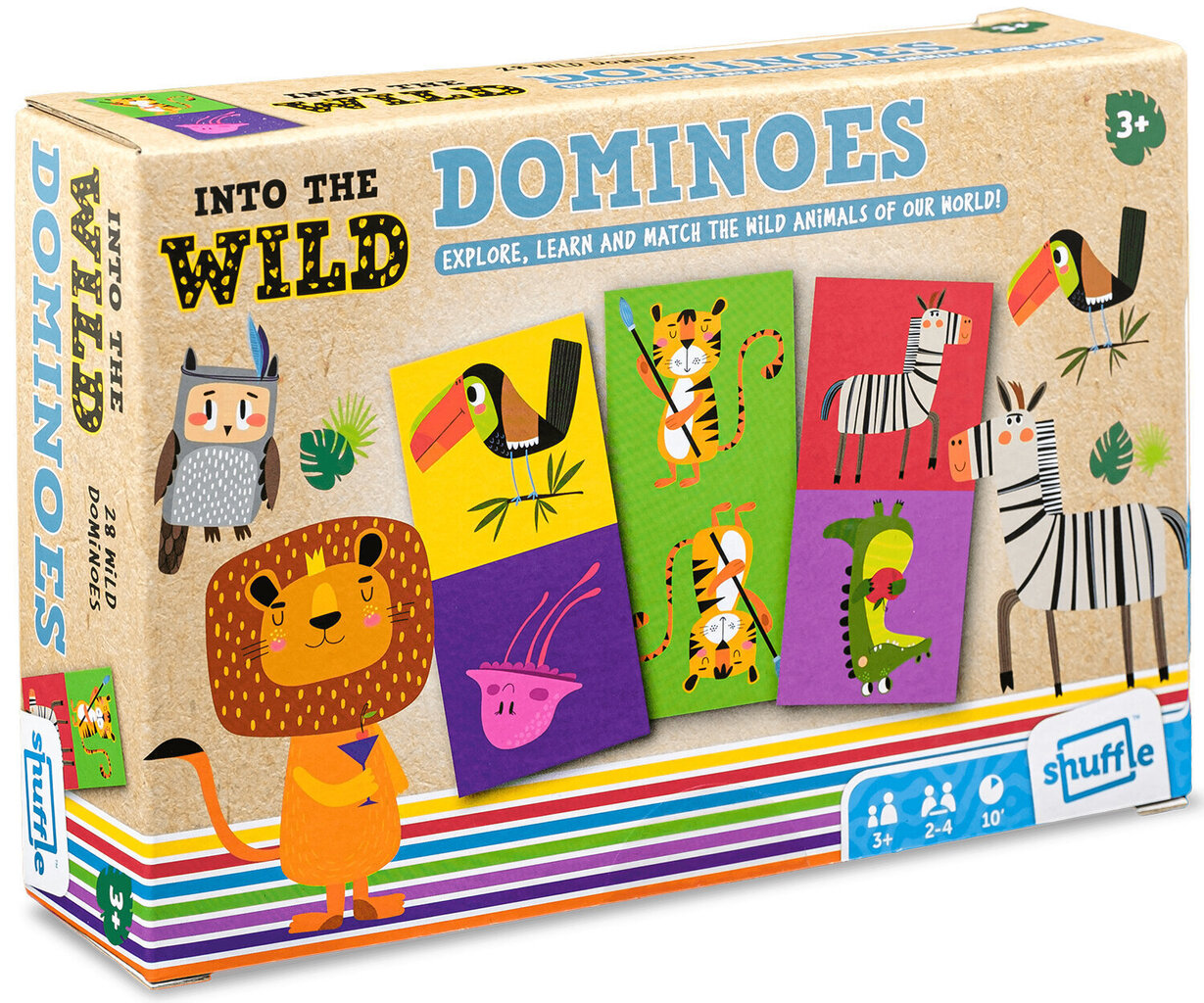 Meža Dzīvnieku Domino Spēle cena un informācija | Attīstošās rotaļlietas | 220.lv