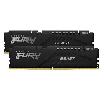 Оперативная память DDR5 Fury Beast Black 16GB(2 8GB)/5600 CL40 цена и информация | Оперативная память (RAM) | 220.lv