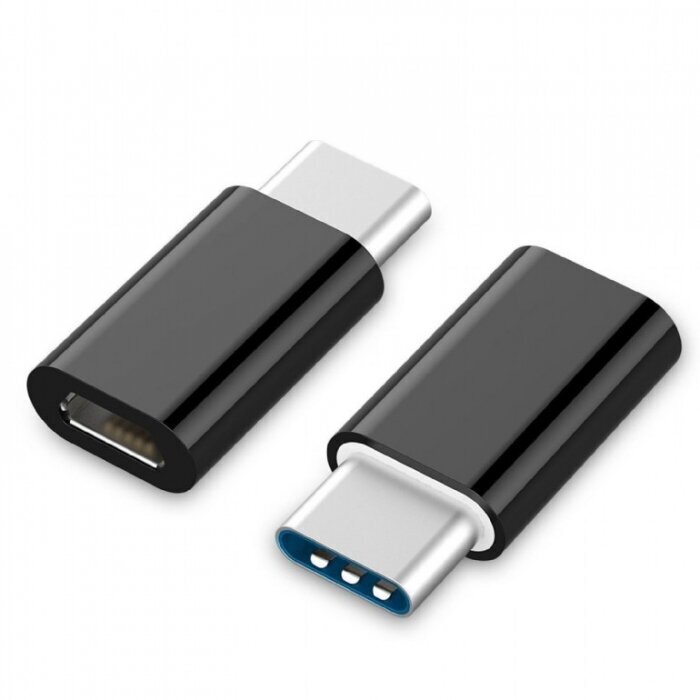 Adapteris AMBERIN USB 2.0, USB C - Micro-USB B cena un informācija | Adapteri un USB centrmezgli | 220.lv