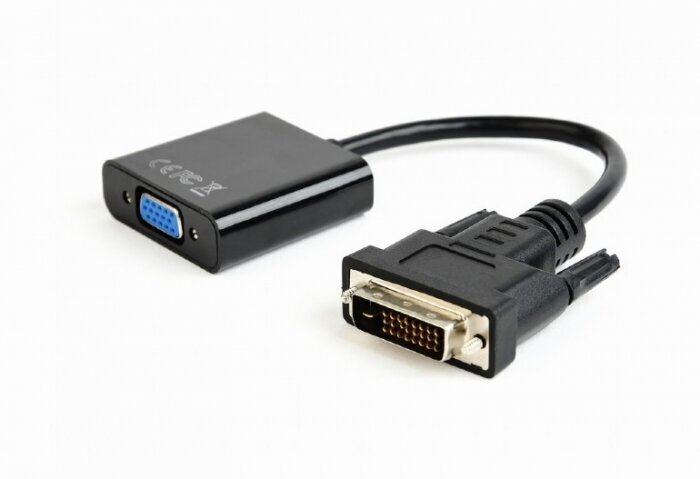 Adapteris AMBERIN Adapters, DVI-D male - VGA female, 0.2 m цена и информация | Adapteri un USB centrmezgli | 220.lv