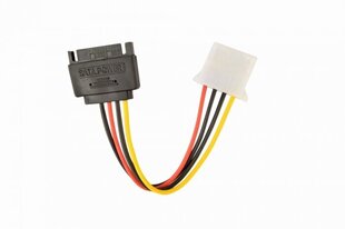 Kabelis AMBERIN SATA - Molex, 15 cm cena un informācija | Kabeļi un vadi | 220.lv