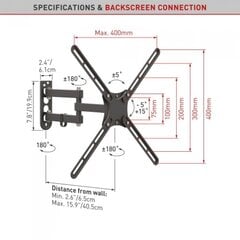 Настенное крепление для ТВ Barkan E3433 цена и информация | Barkan Бытовая техника и электроника | 220.lv