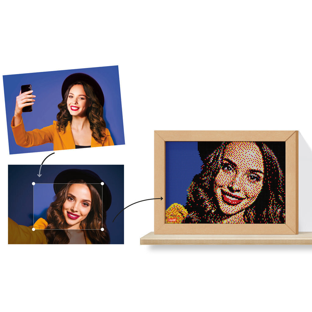 Mozaīka Pixel Art "Take a Selfie" Quercetti, 0774 Li цена и информация | Attīstošās rotaļlietas | 220.lv