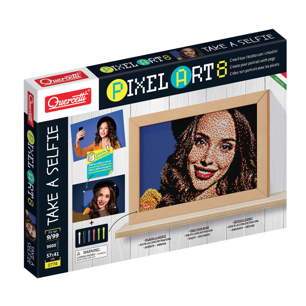Mozaīka Pixel Art "Take a Selfie" Quercetti, 0774 Li цена и информация | Attīstošās rotaļlietas | 220.lv