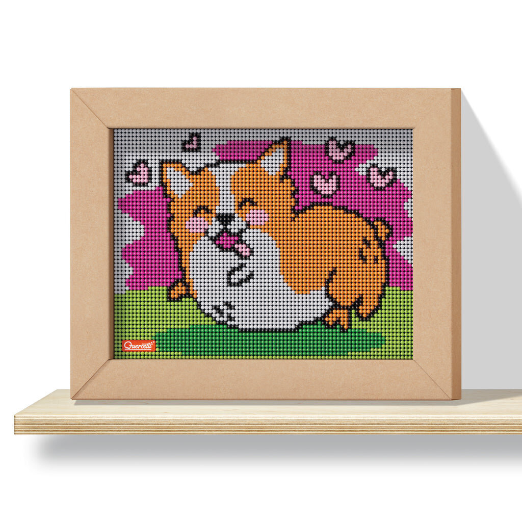 Mozaīka Quercetti Pixel Art 4 KAWAII DESIGN - CORGI, 0799 Li cena un informācija | Attīstošās rotaļlietas | 220.lv