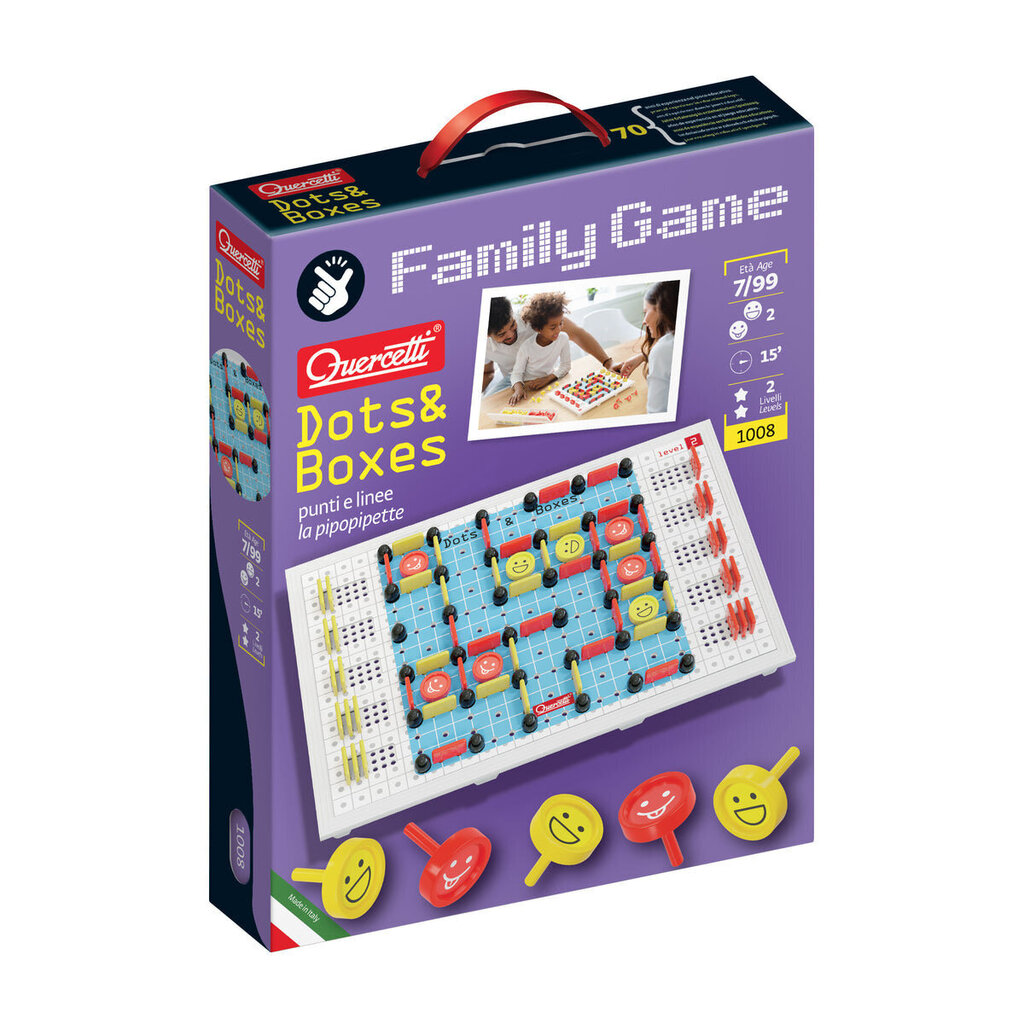 Galda spēle Quercetti "Dots&Boxes", 1008 Li цена и информация | Galda spēles | 220.lv