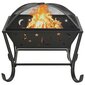 311893 vidaXL Fire Pit with Poker 62 cm XXL Steel цена и информация | Kamīni | 220.lv