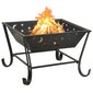 311893 vidaXL Fire Pit with Poker 62 cm XXL Steel цена и информация | Kamīni | 220.lv