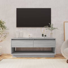 vidaXL TV skapītis, pelēcīga ozola krāsa, 102x41x44 cm, skaidu plāksne cena un informācija | TV galdiņi | 220.lv