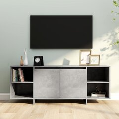 vidaXL TV skapītis, betona pelēks, 130x35x50 cm, skaidu plāksne cena un informācija | TV galdiņi | 220.lv