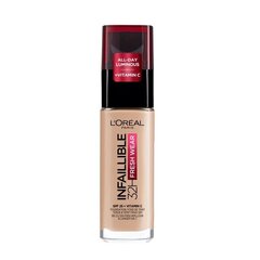 Основа для макияжа L'Oreal Paris Infaillible 32H Fresh Wear, 30 мл, 30 Rose Pearl цена и информация | Пудры, базы под макияж | 220.lv