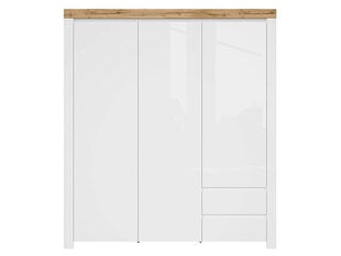 Шкаф BRW Holten 3D2S, белый/коричневый цена и информация | Black Red White Мебель и домашний интерьер | 220.lv