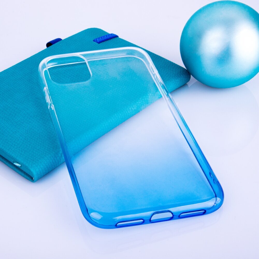 Fusion Gradient case silikona aizsargapvalks Samsung A125 / M127 Galaxy A12 / M12 caurspīdīgs - zils cena un informācija | Telefonu vāciņi, maciņi | 220.lv