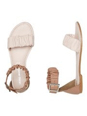 Vero Moda sieviešu sandales 10265508*02, baltas/rozā 5715220929042 cena un informācija | Sieviešu sandales | 220.lv