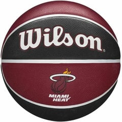 Basketbola bumba Wilson Miami Heat Tumši Sarkans cena un informācija | Wilson Sports, tūrisms un atpūta | 220.lv
