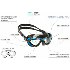 Pieaugušo peldbrilles Cressi-Sub DE202620 Balts Odrasle cena un informācija | Peldēšanas brilles | 220.lv
