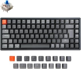 Tastatūra Keychron K2 mehāniska 75% (bezvadu, alumīnija rāmis, RGB, Hot-swap, US, Gateron Brown) cena un informācija | Klaviatūras | 220.lv