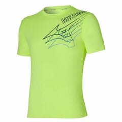 Vīriešu Krekls ar Īsām Piedurknēm Mizuno Core Tee Laima zaļa S6446236 цена и информация | Мужская спортивная одежда | 220.lv