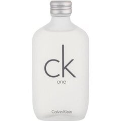 Tualetes ūdens CK One Calvin Klein EDT sievietēm/vīriešiem: Tilpums - 100 ml цена и информация | Женские духи | 220.lv
