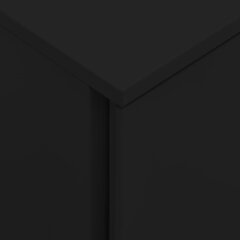vidaXL failu skapis ar riteņiem, 39x45x67 cm, tērauds, melns цена и информация | Шкафчики в гостиную | 220.lv