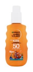 Солнцезащитный спрей для детей Garnier Ambre Solaire Nemo SPF50+, 150 мл цена и информация | Кремы от загара | 220.lv