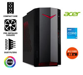 Acer Nitro 50 i5-11400 8GB 256GB SSD GTX1650 4GB Windows 10 Stacionārais dators cena un informācija | Stacionārie datori | 220.lv