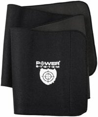 Пояс Power System Slimming Belt wt Pro (125 sm), чёрный цена и информация | Ортезы и бандажи | 220.lv