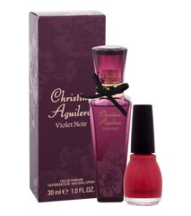 Komplekts Christina Aguilera Violet Noir: EDP sievietēm 30 ml + nagu laka 15 ml cena un informācija | Sieviešu smaržas | 220.lv