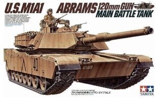 Конструктор Tamiya - U.S. M1A1 Abrams, 1/35, 35156 цена и информация | Конструкторы и кубики | 220.lv