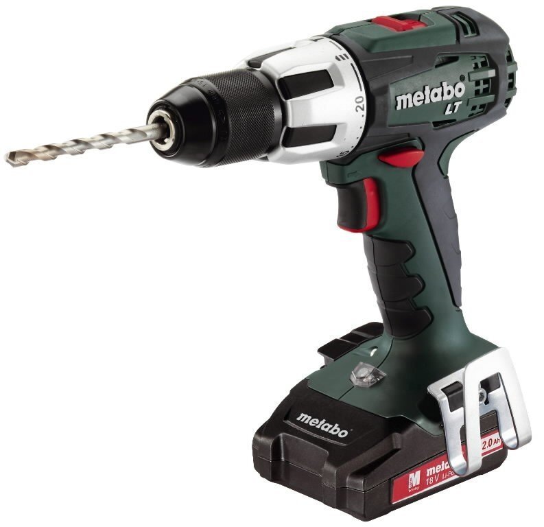 Metabo SB 18 LT Compact akumulatora triecienurbjmašīna, 18V / 2x2,0 Ah Li-ion cena un informācija | Skrūvgrieži, urbjmašīnas | 220.lv