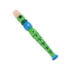 Krāsaina skolas koka flauta cena un informācija | Attīstošās rotaļlietas | 220.lv
