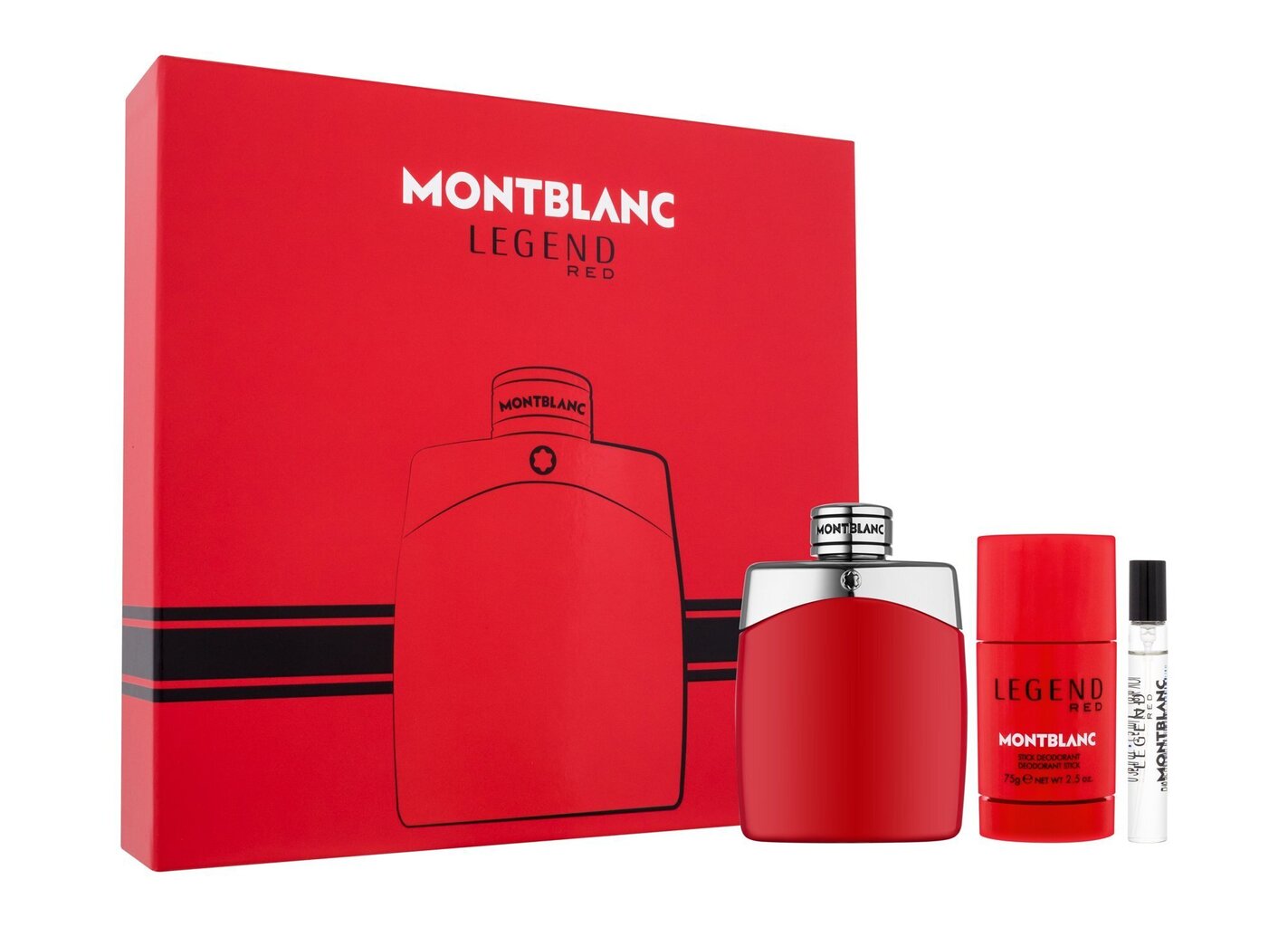 Komplekts Mont Blanc Legend Red vīriešiem: parfimērijas ūdens EDP 100 + 7.5 ml + zīmuļu dezodorants 75 g cena un informācija | Vīriešu smaržas | 220.lv