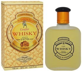 Tualetes ūdens Evaflor Whisky For Men EDT, vīriešiem 100 ml cena un informācija | Vīriešu smaržas | 220.lv