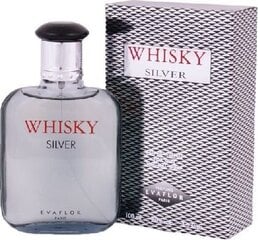 Tualetes ūdens Evaflor Whisky Silver For Men EDT vīriešiem, 100 ml cena un informācija | Vīriešu smaržas | 220.lv